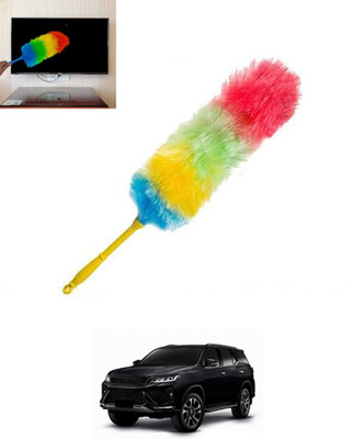 ABJD Universal Muticolor Dual Side Feather Rainbow Duster for Vehicle/Office-107 Wet and Dry Duster