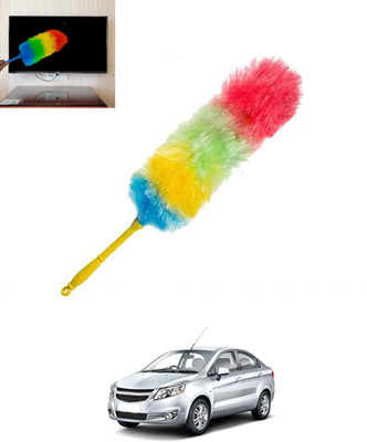 MSNP Multicolour Rainbow Duster with Duel Side Feather For Car Wet/Dry Cleaning-235 Wet and Dry Duster