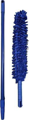Radhey krishna traders Flexible Microfiber Cleaning Duster with Extendable Rod for Home Car Fan Dusting Wet and Dry Duster