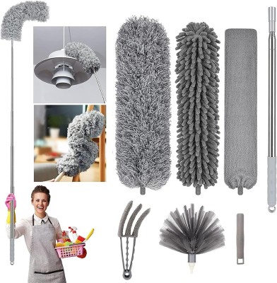 ShoppoStreet 5PCS Washable Duster Kit for Ceilings, Fans, and Furniture Dry Duster Set