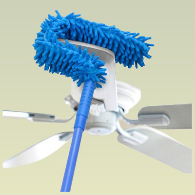 Norion Collapsible Microfiber Dusting Brush & Adjustable Rod Wet and Dry Duster