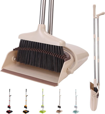 Pridhur creation DUSTPAN Plastic Wet and Dry Broom(Multicolor)