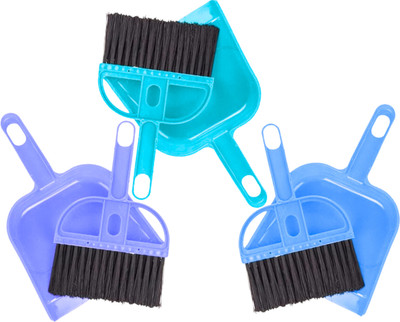 KAANAGAI Mini Dustpan and Brush Set for Home Cleaning PP (Polypropylene) Dustpan(Multicolor)