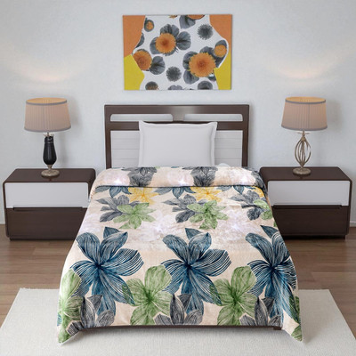 BLUEDOT Single Velvet Duvet Cover(Multicolor)