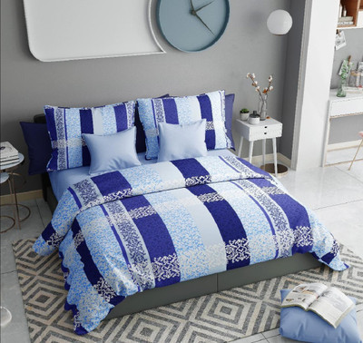 TURIYA Queen Polycotton Duvet Cover(Blue)