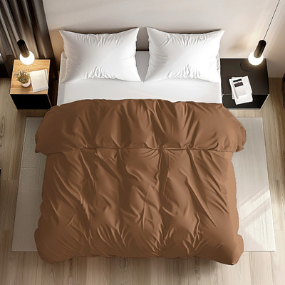 Apala King Cotton Duvet Cover(Brown)