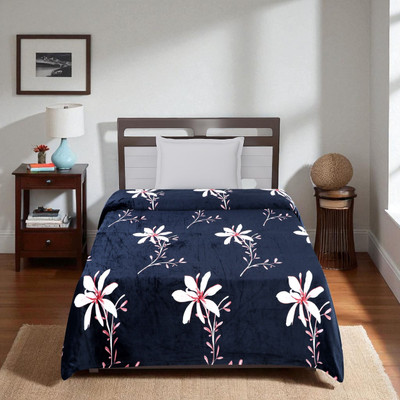 DECORHUT FAB Single Velvet Duvet Cover(Blue)