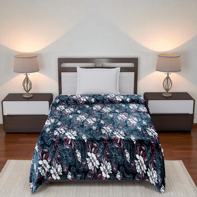 Crafteal Single Velvet Duvet Cover(Multicolor)