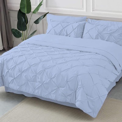 SarahLinen Queen Cotton Duvet Cover(Light Blue)