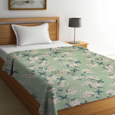 Laughing buddha Single Cotton Duvet Cover(Green)