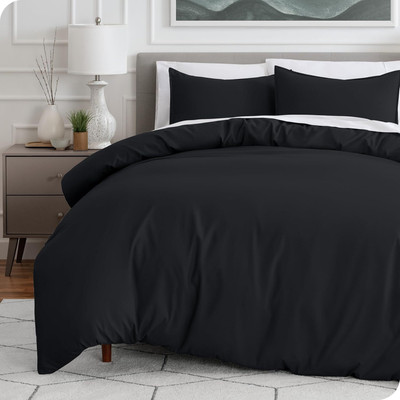 VIEWSTAR King Polycotton Duvet Cover(Black)