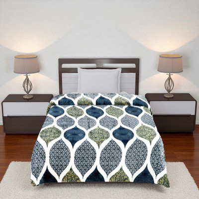 Crafteal Single Velvet Duvet Cover(Multicolor)