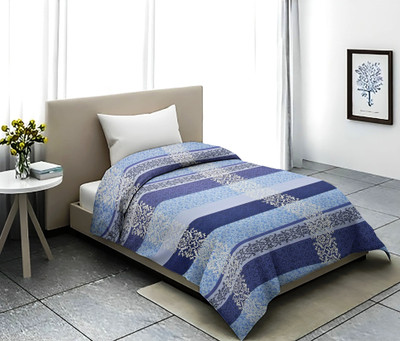 BELVOSTUM Single Cotton Duvet Cover(Light Blue)