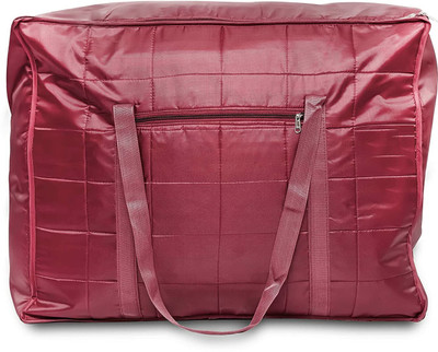 Peafowl Blanket Cover / Multipurpose Bag Double Bed Blanket Bag Cover/Saree Bag/Household Storage Bag Multipurpose Bag MaroonBlanketPkof1(Maroon)