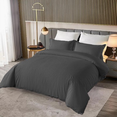 HOMEMONDE Queen Cotton Duvet Cover(Grey)