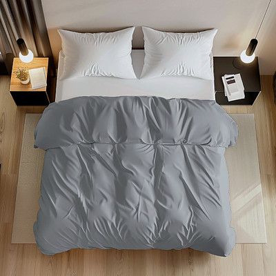 Apala King Cotton Duvet Cover(Grey)