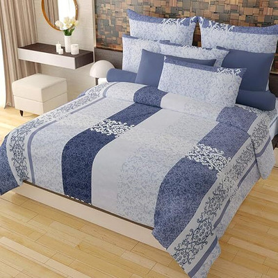 jyotaksh Double Cotton Duvet Cover(Blue)