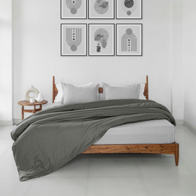 HOMEMONDE King Cotton Duvet Cover(Grey)