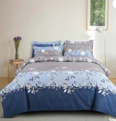 KAPRIDO King Cotton Duvet Cover(Blue)