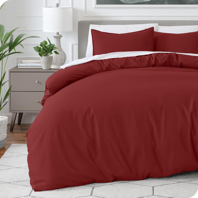 VIEWSTAR King Polycotton Duvet Cover(Maroon)