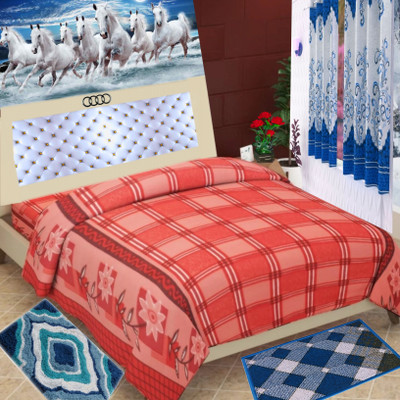 Visnik Single Fleece Duvet Cover(Red)