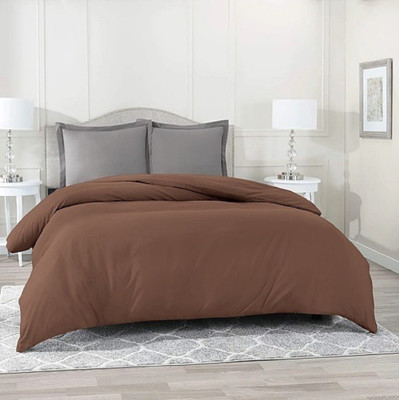 TURIYA Queen Polycotton Duvet Cover(Brown)