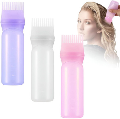 ZOLYPY 120 ML Hair Oil / Dye Root Applicator Comb with Bottle