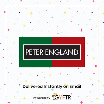 Peter England Gift Voucher Clothing Digital Gift Card