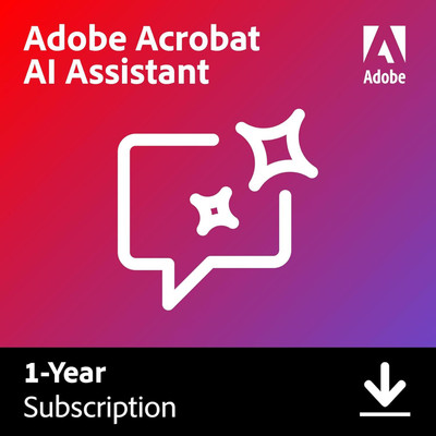 Adobe Acrobat AI Assistant | 12-Month Subscription | Email Delivery Digital Gift Card