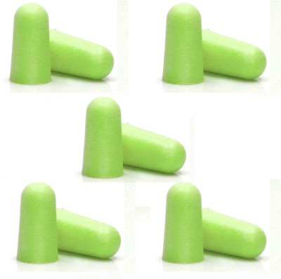 Soft Foam earplug 5 Pair For Studying, swimming, Meditation, Live Concert Ear Plug(Green)