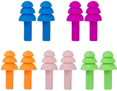 Koccido EAR PLUGS Ear Plug & Nose Clip(Multicolor)