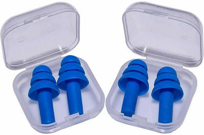 Silicon Earplugs Soft Reusable Swimming Waterproof Ear Plugs,Concert,Study, Loud Noise Reducing Ear Plug(Blue)