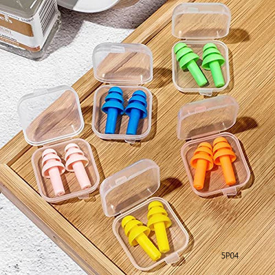 Morbee 5 Pairs High Quality Ear Plugs (Color May Vary From Image)5p03 Ear Plug & Nose Clip(Multicolor)