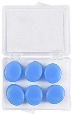 james Soft Silicone - 6 Pcs/Box Reduce Noise for Swimming and Bathing, Ear Plug(Blue)
