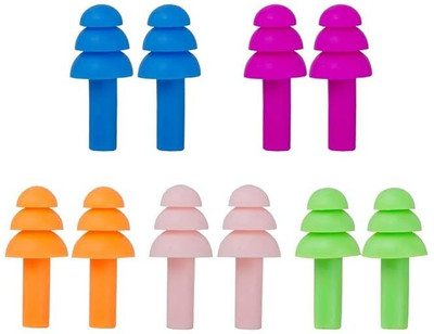 Morbee Ear Plugs Softa Gel Noise Reduction for Sleping/Medittion/Swiing Adult Child Ear Plug(Multicolor)