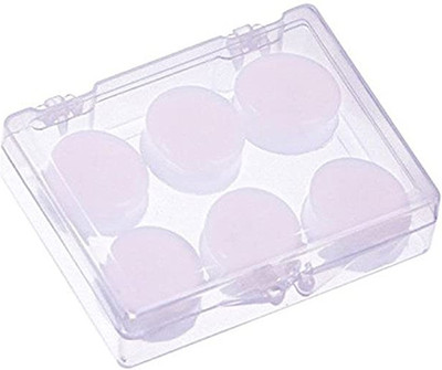 Augen Reusable Soft Silicone Waterproof Moldable Noise Reduction EarPlugs for Sleeping Ear Plug(White)