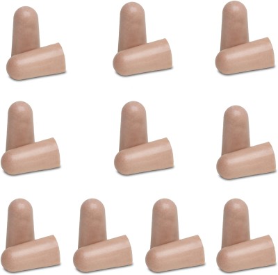 earplugs of foam 10 Pair For Sleeping, studying, Meditation, Live Concert Ear Plug(Brown)