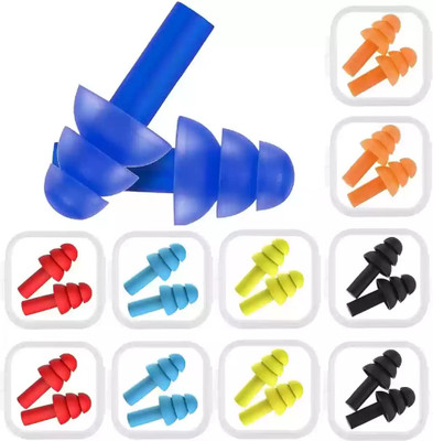 Eltihr 11 Pair Soft Silica Gel Noise Reduction for sleeping | Swimming Ear Plug(Multicolor)