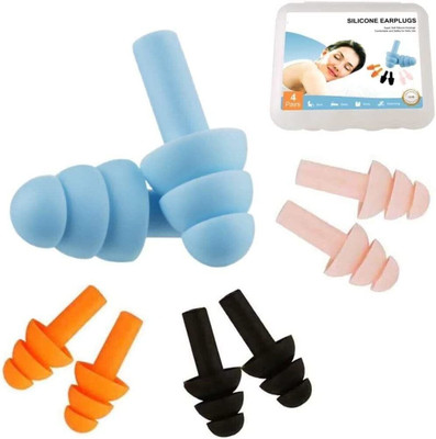 angelie Soft Silicone Ear Plugs for Sleeping Noise Cancelling Ear Plus Ear Plug(Multicolor)