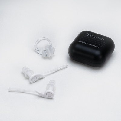 SOLPRO Sonic Block Ear Plug & Nose Clip(White)