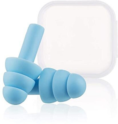 james 2 Pair Soft Reusable Waterproof Ear Plugs, Concert, Study, Loud Noise Reducing Ear Plug(Blue)