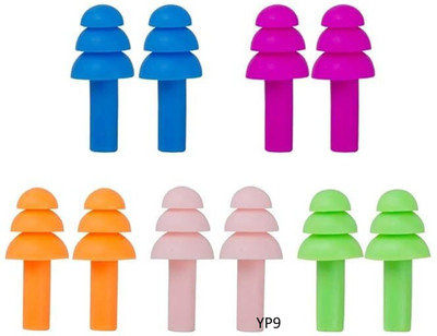 Morbee Ear Plugs Softa Gel Noise Reduction for Sleping/Medittion/Swiing Adult Child Ear Plug(Multicolor)