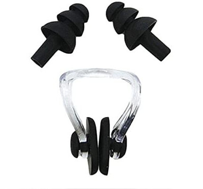 Swikaar Swimming Nose Clip and Ear Plugs with a Case Box 1pc DD9 Ear Plug & Nose Clip(Black)