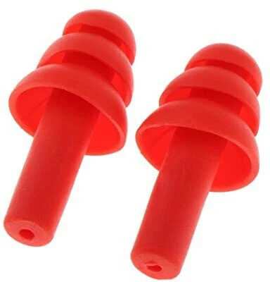 Silicon Earplugs 1 Pair for sleeping, noise cancelling, swimming, Concert, noise reducing Ear Plug(Red)