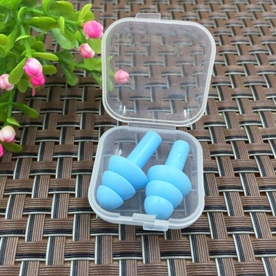James HealthPlus Waterproof Soft Silicone Ear Plug For Swimming & Bathing for Kids & Adult 1 Pair Ear Plug(Blue)