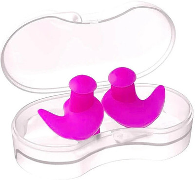 JAMES INTERNATIONAL 1 Pair Pink LR Earplugs for Swimming, Watersports, Bathing Ear Plug & Nose Clip(Pink)