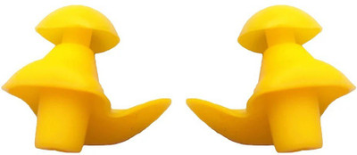 james Waterproof Swimming Professional Silicone Earplugs for Adult & Children Diving Ear Plug(Yellow)