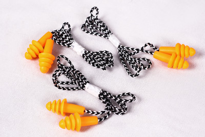 DECENT AIR SYSTEM Multi functional Corded Soft Silicone Earplug Reusable for Sleeping Hearing Protection Swimming Pack of 5 Ear Plug(Orange)