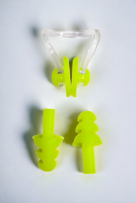 Ananya Creations Limited AquaBlock Waterproof Earplugs & Nose Clip Pack of-1 Ear Plug & Nose Clip(Green)