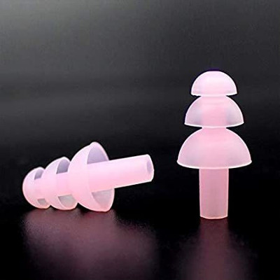 james 5 Pairs Ear Plugs for Sleeping Swimming Silicone Noise Reduction Earplugs. Ear Plug(Pink)